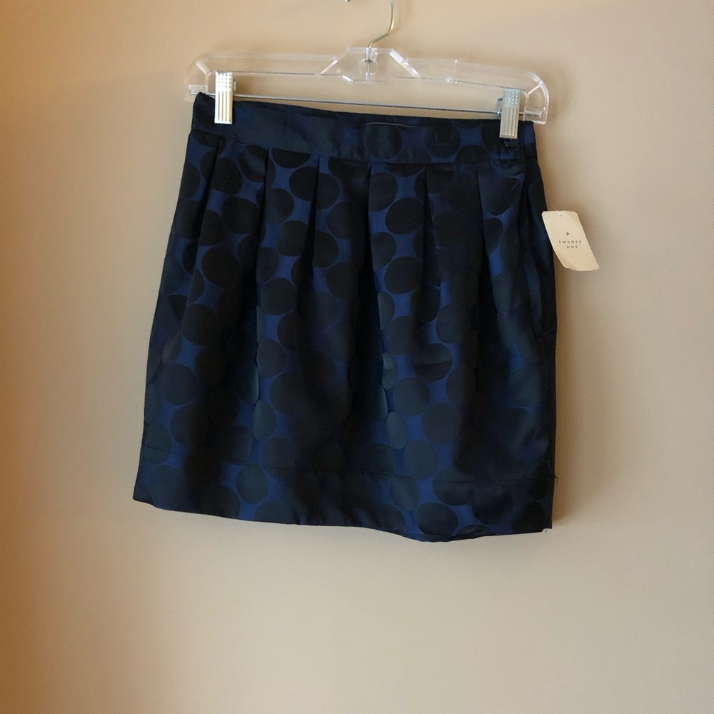 Blue and black skirt